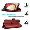 thumbnail image 4 of Takfox Compatible for Samsung Galaxy A13 (5G) Case, for Galaxy A13 (5G) Wallet Case, PU Leather ID Credit Card Holder Folio Flip Cover [9 Card Slots] [Magnetic] Detachable Case & Strap,Red, 4 of 7