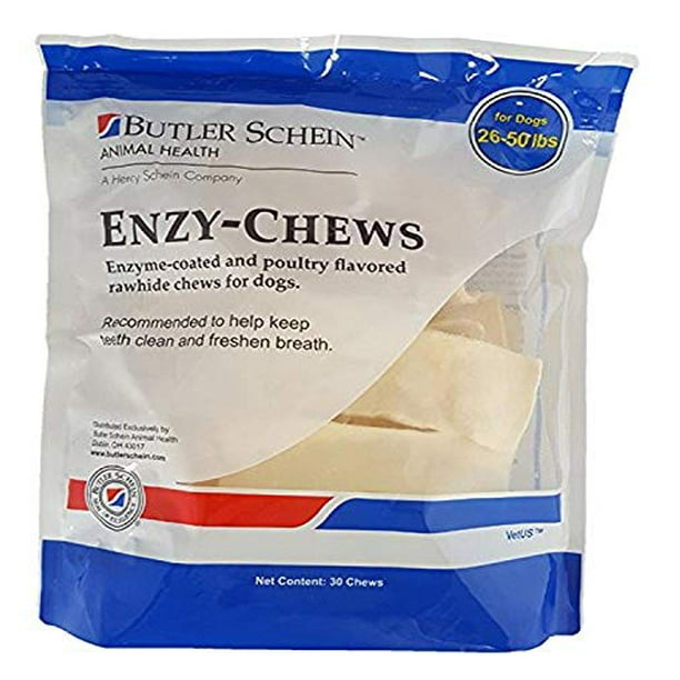 Covetrus Dental Rawhide Enzymatic Chews For Dogs 2650 pounds 30 Count