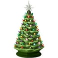thumbnail image 3 of Best Choice Products 18in Ceramic Christmas Tree, Pre-lit Hand-Painted Holiday Decor w/ 93 Multicolor Bulbs - Green, 3 of 9