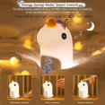 thumbnail image 3 of (Purple) Children's Alarm Clock 3 Colors Night Lights Day/Night Rechargeable, LED Digital Alarm Clock with Cute Unicorn Shape for Girls Boys Teens Sno, 3 of 5