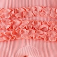 thumbnail image 5 of Coerni Im New Here New Born Outfit Girl Long Sleeve Letter Romper Ribbed Knit Jumpsuit Baby Girl Preemie Coming Home Outfit, 5 of 5