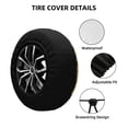 thumbnail image 2 of Honeii Fresh Passion Fruit Still Life Print Tire Covers, Waterproof Anti-UV Sun Snow Rain Tire Covers for Trailers, RV, Camper, SUV, Truck-17 inch, 2 of 6