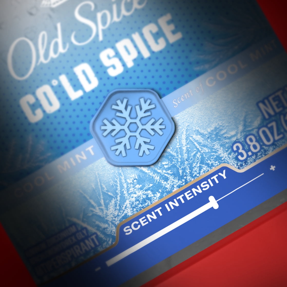 Old Spice Red Collection Cold Spice Scent Clear Gel Antiperspirant for Men, 3.8 oz