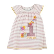Mud Pie Little Girl 1 Birthday Tunic / Tee / Top / Shirt Size 12-18M
