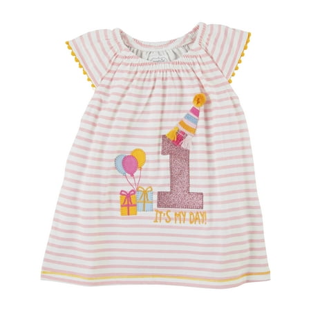 Mud Pie Little Girl 1 Birthday Tunic / Tee / Top / Shirt Size 12-18M