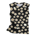 thumbnail image 4 of Mode Femmes Impression Décontractée V-Cou Manches Courtes T-shirt en Vrac Tops Floral Print Femmes Tops Femmes Manches Courtes Tops Femmes, 4 of 4