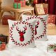 thumbnail image 5 of Linen Christmas Pillowcase 17.71x17.71in Used For Christmas Decoration Winter Holiday Decoration Pillow Cover Suitable For Home Sofas, 5 of 6