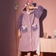 thumbnail image 4 of Disney-ropa de dormir de terciopelo Coral cálido para pareja, albornoz engrosado, pijama con capucha, traje de invierno, Daisy & Donald Duck, Pjs Y2k Winnie, 4 of 5