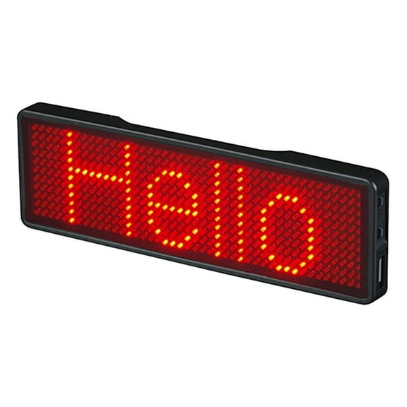 LED Name Badge Rechargeable Light Sign DIY Programmable Scrolling Message Board Display LED,Type 2