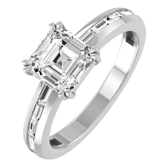 ARAIYA FINE JEWELRY 10K White Gold Lab Grown Diamond Wedding Band Ring (1 7/8 cttw, D-F Color, VS1 Clarity) Size 6