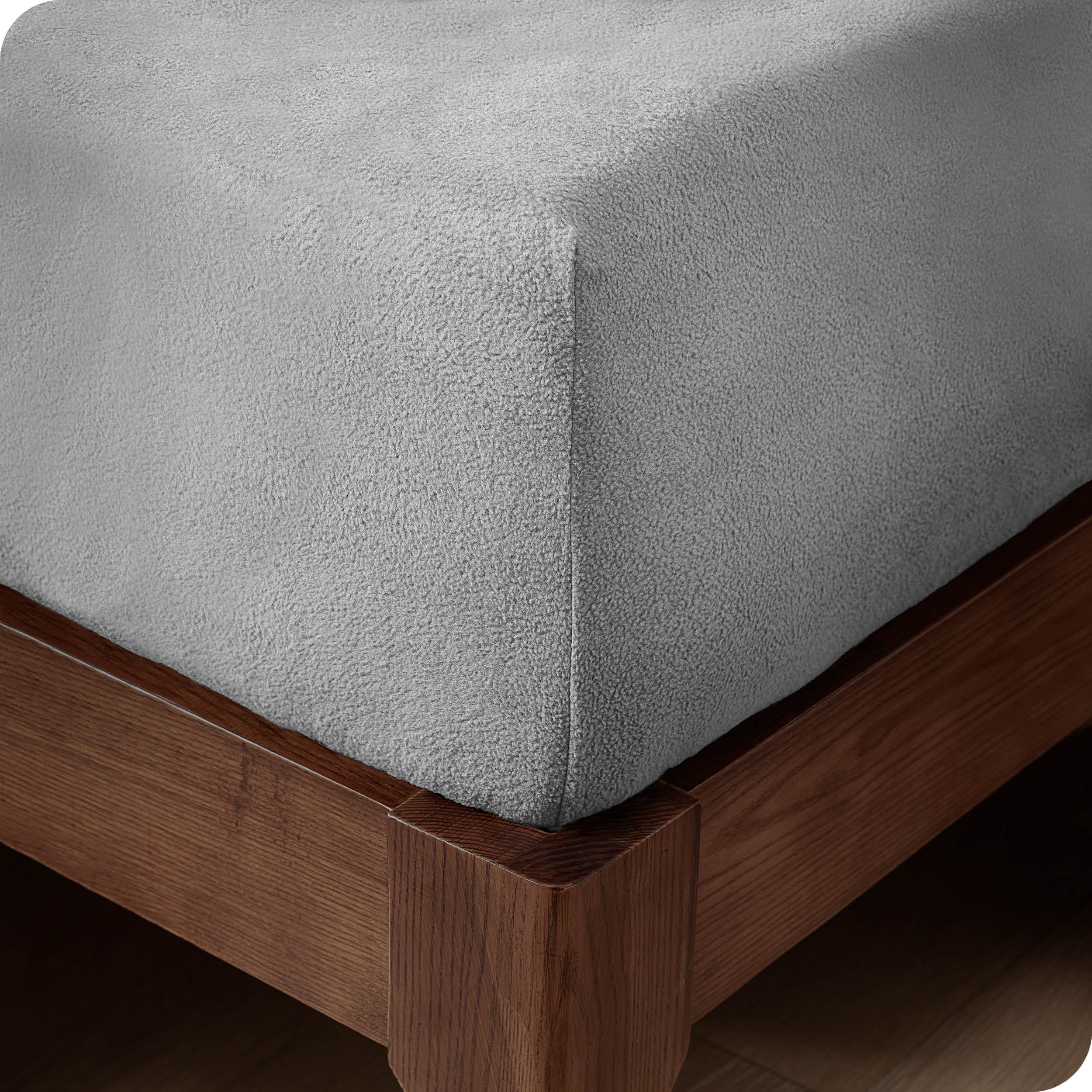 Bare Home Cozy Fleece Fitted Sheet, Extra Plush Polar Fleece, Deep