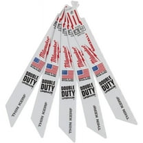 6" 24 TPI Sawzall Reciprocating Saw Blades - 5 Pack