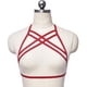 thumbnail image 2 of Lencería Elasticity Premium Material Ductilidad Romántico Air Strappy Erogeus Misterioso Diseño único Moda Cupless Jaula Sujetador Rojo seitruly XX000641-03, 2 of 6