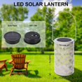 thumbnail image 2 of Solar Lantern Light for Decor - Outdoor Tabletop Lanterns Waterproof Lamp Hanging Garden Lights with Handle Decorations for Patio, Backyard, Pathway, Yard Tree - Cream Color (1 Pack), 2 of 7