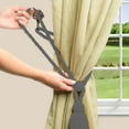 thumbnail image 2 of DECOPRO Large Beautiful Curtain & Drapery Tassel Tieback with Elegant Net Design, Tassel Length 9 1/2" (24cm), Spread 30" (76cm) # TBV095L, #VNT13 Set of 2, 2 of 5