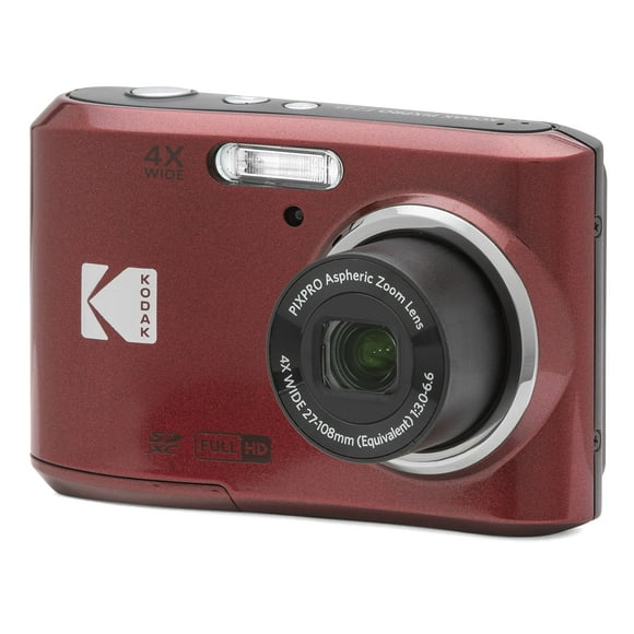 KODAK PIXPRO FZ45-RD 16MP Appareil Photo Numérique 4X Zoom Optique 27mm Grand Angle 1080P Full HD Vidéo 2,7 LCD Vlogging Caméra (Rouge)"