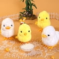 thumbnail image 3 of LOVEVER Jouet à Remonter Jouets Éducatifs pour Enfants Poussin Sautant de Pâques 4 Pcs Mini Poussins en Peluche Décontractés à Remonter, 3 of 6