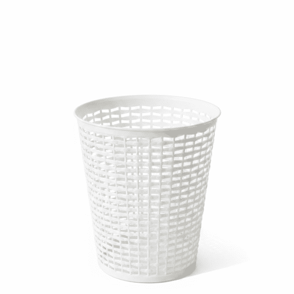 ProFinds Woven Plastic Basket Desk Organizer White 1 Unit