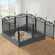 BingoPaw Heavy Duty Dog Whelping Playpen Pet Exercise Play Pen with Waterproof Mat, 31.5H
