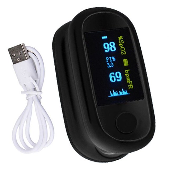 Oxímetro de la yema del dedo con carga Usb para el hogar, monitor de pulso, saturación de oxígeno en sangre, Zl-001, cuidado de la salud