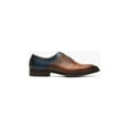 thumbnail image 2 of Men's Stacy Adams Halloway Plain Toe Oxford Shoes Leather Cognac Multi 25585-229, 2 of 6
