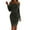 Black, variant on Efsteb One Shoulder Dresses for Women Formal Casual Fashion Long Sleeve Cocktail Party Midi Dresses (Wine,S)