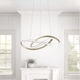 thumbnail image 7 of Aiwen Unique Geometric Pendant Light Modern Illumination Hanging LED Lamp Fixture Gold, 7 of 7