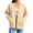 Khaki, variant on BXJX Womens Bomber Sweatshirts, Stand Up Collar Long Sleeve Casual Fall Outerwear with Pockets Pink Size S-2XL