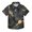 Dark and Light Black Marble, variant on Dailycode Small Short Sleeve Button Down Shirts Azure Blue Gold Marble Casual Shirt 3-10 Years