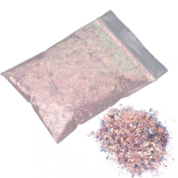 Brillo de Unas Lentejuelas en Polvo Copos Mezclados Brillante Decoración de Unas 50g para Maquillaje de Belleza