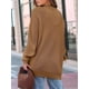 thumbnail image 5 of Cárdigan Extragrande de Punto Suave para Mujer con Bolsillos Camello L, 5 of 6