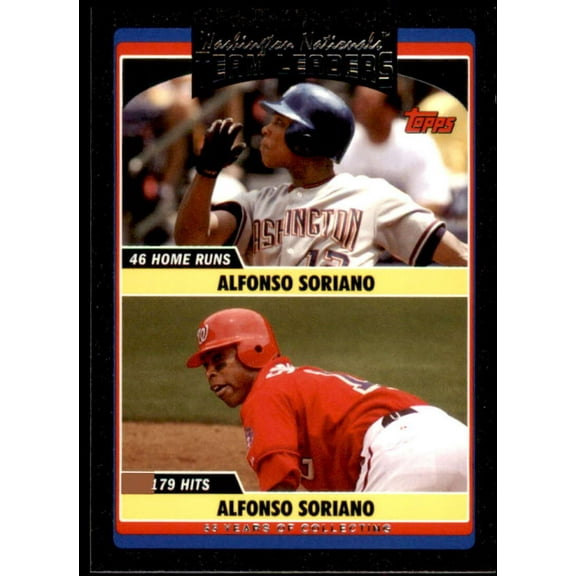 Alfonso Soriano Card 2006 Topps Update Black #UH295