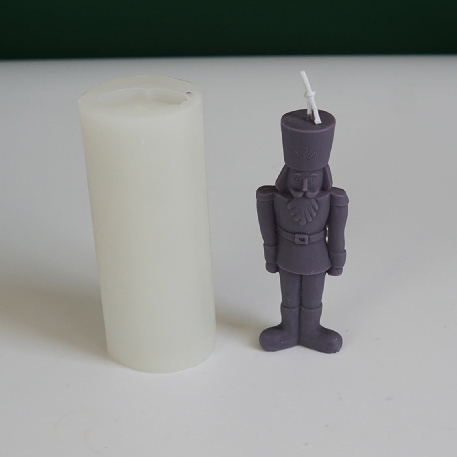 Geemin 3D Candle Mold Silicone King Craft Mould Human Shape Molds Handmade Supplies for DIY Candle Soap Plaster Making Moulds