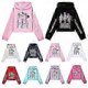 thumbnail image 1 of Girls KPOP Demon Hunters Hoodie Kids HUNTRX Hoody Sweatshirt Pullover Jumper Top D, 1 of 3