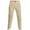 A-Beige130, variant on XIAONU Men's Beige Classic Dress Pants Button-Waist Tailored Trousers Formal Business Casual Wear Pant