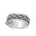 thumbnail image 4 of Traditional Celtic Double Braid Ring .925 Sterling Silver Band Jewelry Female Male Unisex Size 7, 4 of 4