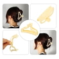 thumbnail image 5 of NOMADIC NOOK Plastic Hair Claws Hair Clips for Women 3.78''x1.85''x1.42'' Light Yellow&Beige 2 Pcs, 5 of 7