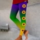 thumbnail image 1 of MKLEKYY Vestido deportivo para mujer, mallas estampadas para mujer, mallas deportivas de control para yoga, mallas de cintura alta para mujer 2755, 1 of 4