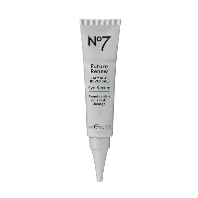 No7 Future Renew Damage Reversal Eye Serum - Suero antienvejecimiento debajo de los ojos con ácido hialurónico y niacinamida para ayudar a mejorar la sequedad y la textura desigual - Se enfoca en el d