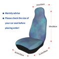 thumbnail image 5 of Easy to Install Car Universal Seat Cover, Blue Sky Art Four Seasons Universal Front Seat Cover, 2-Piece, 5 of 8