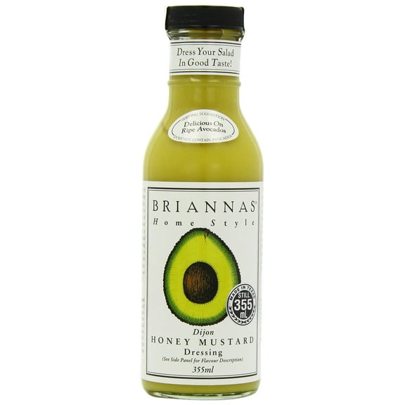Brianna's Honey Mustard Dijon Dressing, 12-Ounce Bottles (Pack of 6)