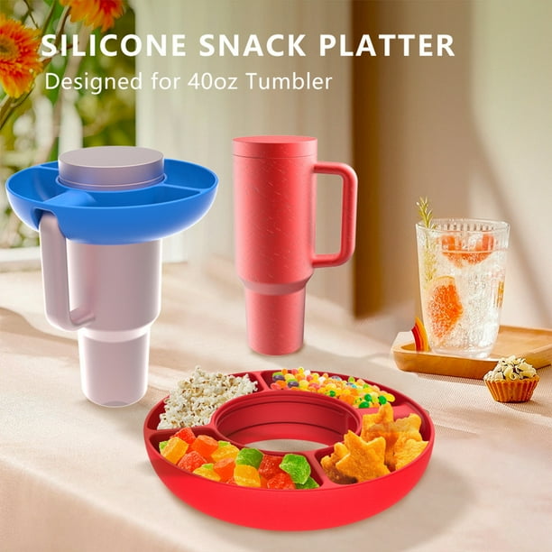 Insefocc Stanley Cup - Tazón Para Aperitivos De 30 Onzas Con Asa, Compatible Con Stanley Cup De 30 Onzas Con Asa Tazon Reutilizable Para Aperitivos Accesorios Stanley Silicona Cuenco De Aperitivos