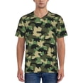 thumbnail image 4 of Haiem Hip Hop Hipster Baseball Jersey Button Down Shirts Sports Uniforms Men Women Jersey(Camouflage Dinosaur,4X-Large), 4 of 9