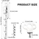thumbnail image 2 of Barras de seguridad para seguridad infantil, protección de ventanas antioxidante y anticorrosión, soportes de seguridad silenciosos ajustables, color blanco, longitud de 4,2 pulgadas, compatibles con, 2 of 5
