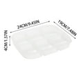 thumbnail image 2 of Divided Veggie Tray With Lid Snackle Box Food Storage Containers-6 Compartment Reusable Food Preserving Tray For Fridge, Organizer For Meat, Fruits, Snacks,Nuts, 2 of 6