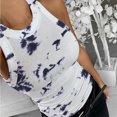 thumbnail image 6 of Fshinging Basic Cute Women Tank Top Leopard Tie Dye Casual Print Sleeveless Going Out Y2k Clothes Sky Blue XL, 6 of 6