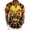 Flaming skulls 4, variant on Hawaiian Shirt Men Skull Flame Print Gothic Button Down Shirts Summer Tops with Pocket Daily Wear