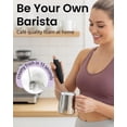 thumbnail image 2 of Milk Frother Handheld - Electric Stirrer and  Protein  Mixer Wand, Easy-to-Use Mini Mixer Wand for Quick Delicious , Coffee Frother Handheld and Coffee Stirrers (Mocha), 2 of 6