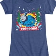 thumbnail image 3 of Thomas & Friends - Thomas Ho Ho Ho - Youth and Toddler Girls Fitted Short Sleeve Graphic T-Shirt, 3 of 5