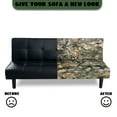 thumbnail image 3 of Xoenoiee Hunting Camo Print Armless Futon Cover Super Stretch Jacquard Futon Sofa Bed Slipcover with Non-Slip Elastic Bottom, Universal Sofa Mattress Covers Full Queen Size, 3 of 7